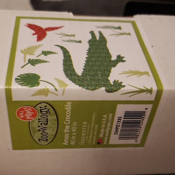 Zoo-Wallogy AMOS THE CROCODILE WALL ART KIT by Wall Pops - Picture 3 of 5